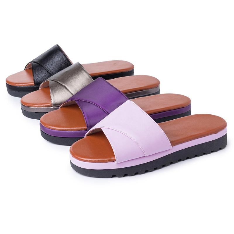 Kvinder Casual Wedges Beach Slide Sandaler
