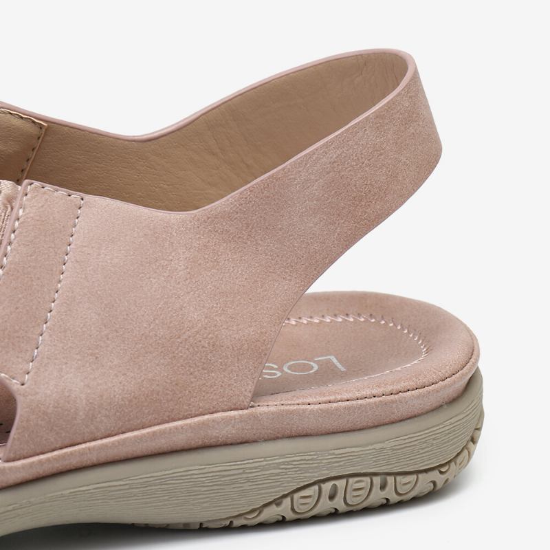 Kvinder Flæsede Cross Elastik Bånd Comfy Sandaler