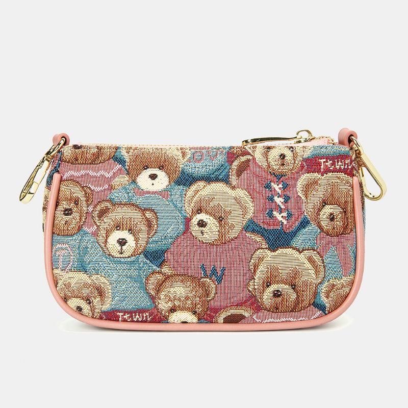 Kvinder Bjørnemønster Casual 3 Stk Pung Crossbody-taske