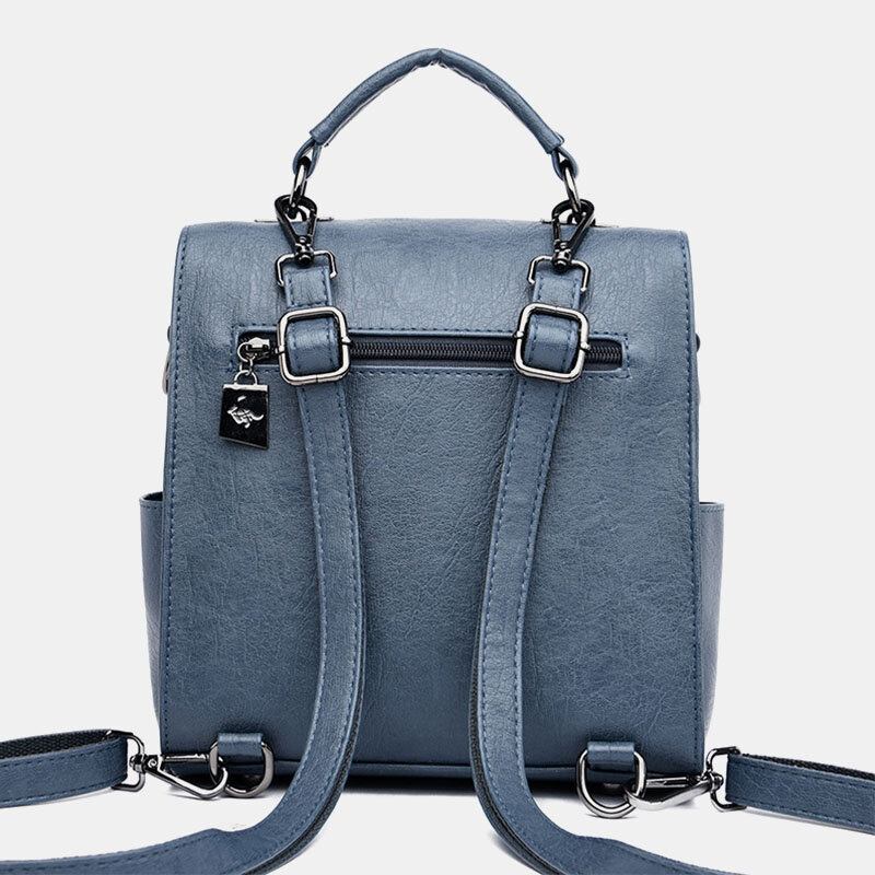 Kvinder Casual Solid Crossbody Taske Rygsæk Skuldertaske |