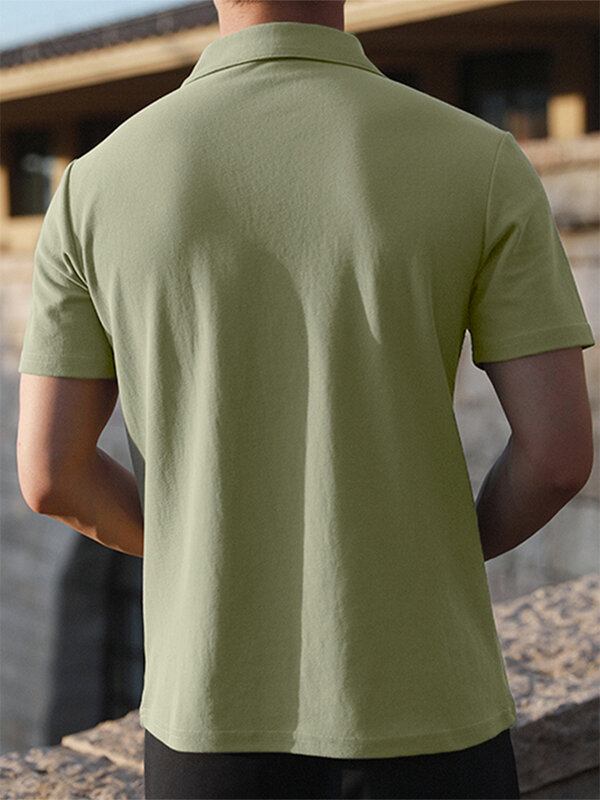 Mænds Bomuld Slim Fit Sport Casual Kortærmet Golf Tennis T-shirt