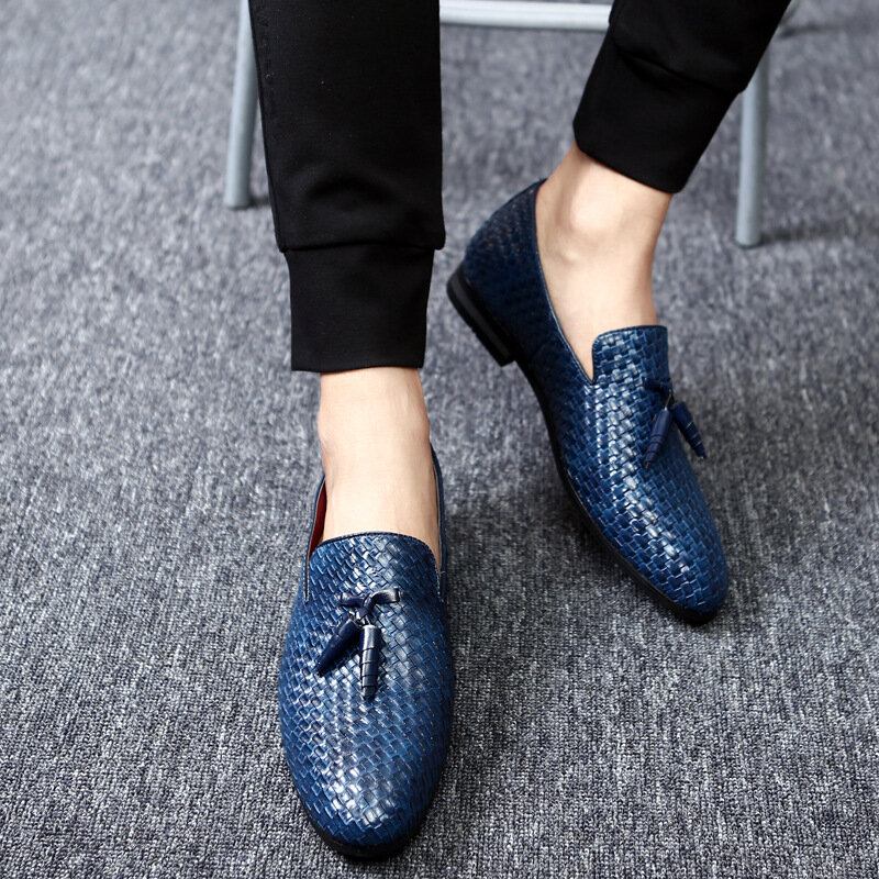 Mænd Ægte Læder Slangemønster Fritid Elegante Business Oxfords
